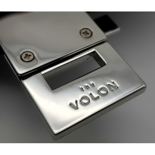 727 - A Sassy Volon Multi-Coloured Leather Hand/Shoulder Bag. Red, white, blue and brown leather exterior.... 