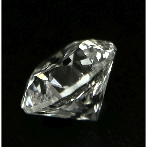 406 - A 0.403ct Round Brilliant Cut Diamond. SI2 clarity, F colour. Comes with IDL certificate.