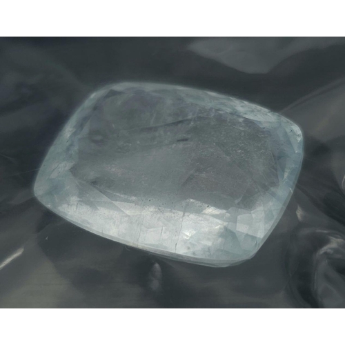 361 - An Impressive 107.45ct Aquamarine Gemstone. AIG Milan Certified - Sealed.