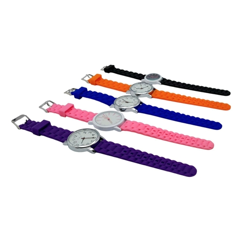 614 - Five Funky Strap, D and S Quartz Watches. All in excellent condition but in need of batteries so a/f... 
