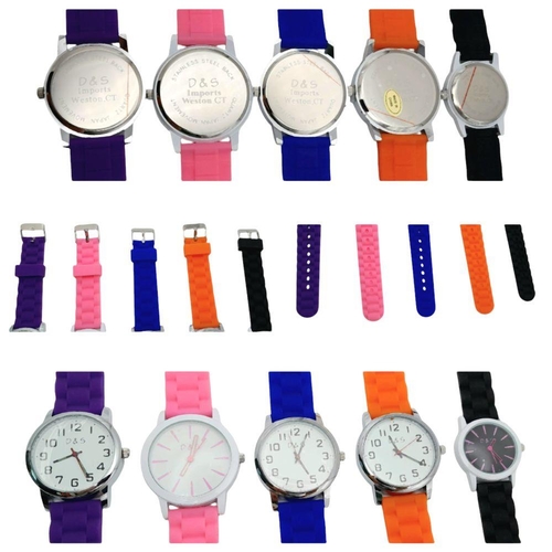 614 - Five Funky Strap, D and S Quartz Watches. All in excellent condition but in need of batteries so a/f... 
