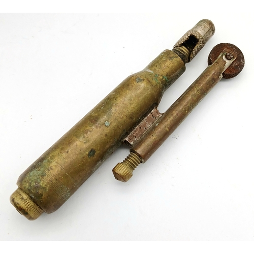 753 - A WW1 Trench Art Egg Cup & Bullet Lighter. UK Mainland Shipping Only
