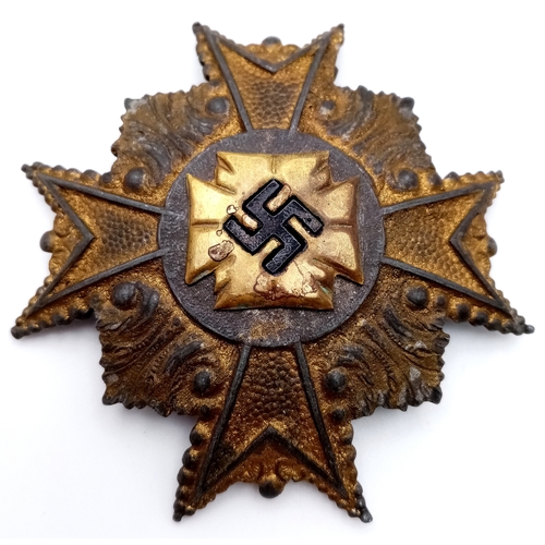 792 - A WW2 3rd Reich Woman’s Large Patriotic Brooch.