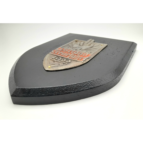 794 - A 3rd Reich Period Plaque for the 1933 Ostland Treuefahrt Car Rally.