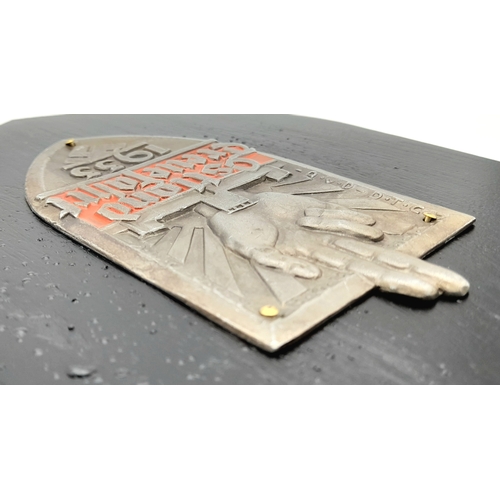 794 - A 3rd Reich Period Plaque for the 1933 Ostland Treuefahrt Car Rally.