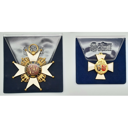 795 - Two German Gode Mint Replica Awards. Ideal display items.
