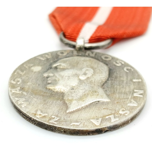 893 - A Spanish Civil War Period Polish International Brigade Medal.