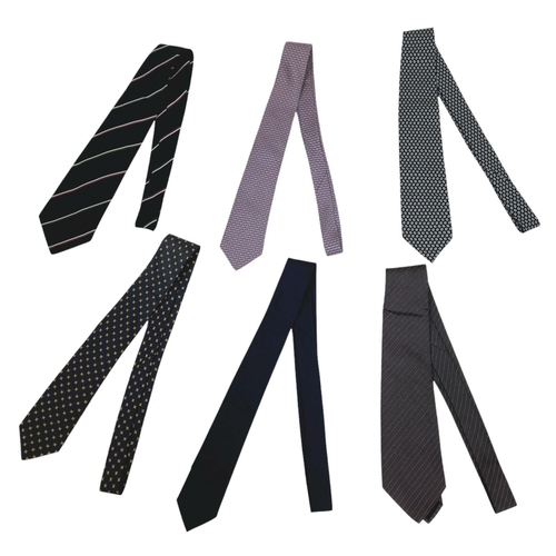 362 - Six Silk Ties - Rubinacci, Ralph Lauren, Hermes and Dior. In good condition overall, one Ralph Laure... 