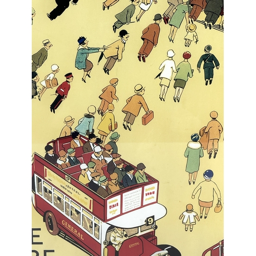 1715 - Nine London Underground Tube Posters - All framed. Largest size in frame - 63 x 88cm.