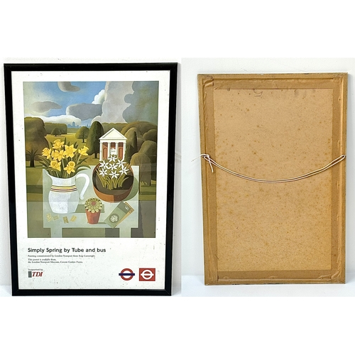 1715 - Nine London Underground Tube Posters - All framed. Largest size in frame - 63 x 88cm.