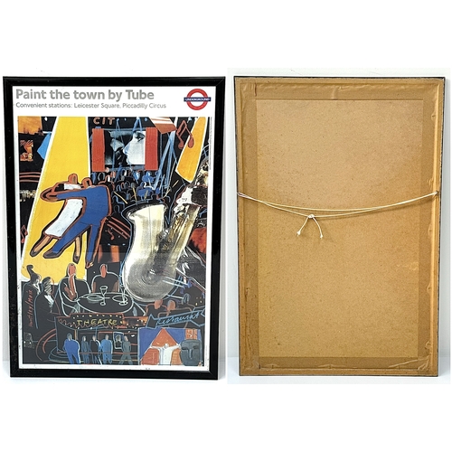 1715 - Nine London Underground Tube Posters - All framed. Largest size in frame - 63 x 88cm.