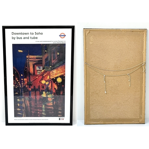 1715 - Nine London Underground Tube Posters - All framed. Largest size in frame - 63 x 88cm.