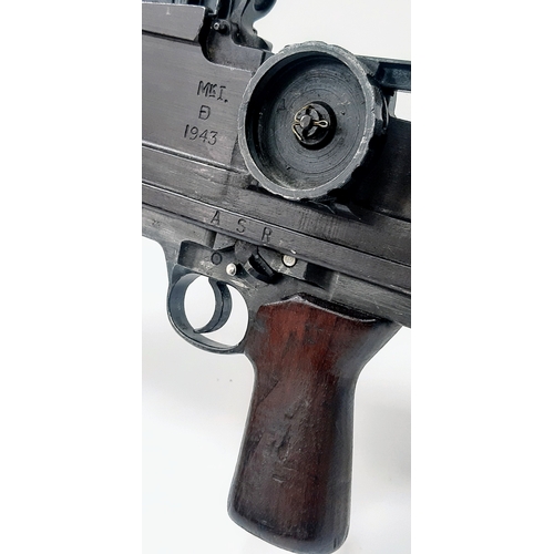 1385 - A British 1943 (Deactivated) Enfield Bren MK1 Light Machine Gun with Tripod. This 24 inch barrel .30... 