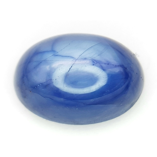223 - An 11.48ct Oval Cabochon Star Sapphire. Ref: M 24