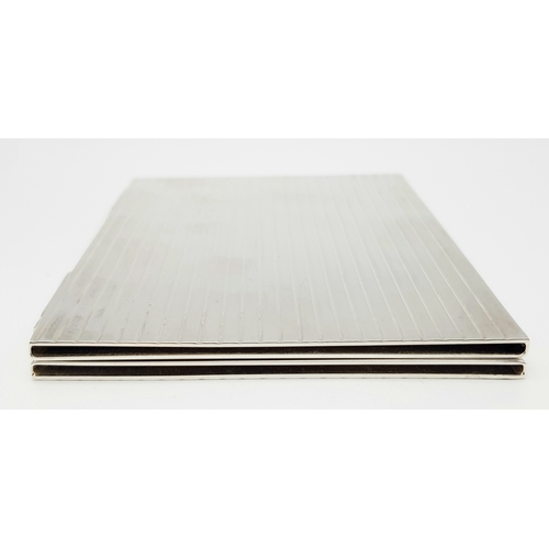 216 - A RALPH LAUREN STERLING SILVER DOUBLE PHOTO FRAME. 8cm x 10.5cm closed, 16cm x 10.5cm open. 204.5g t... 