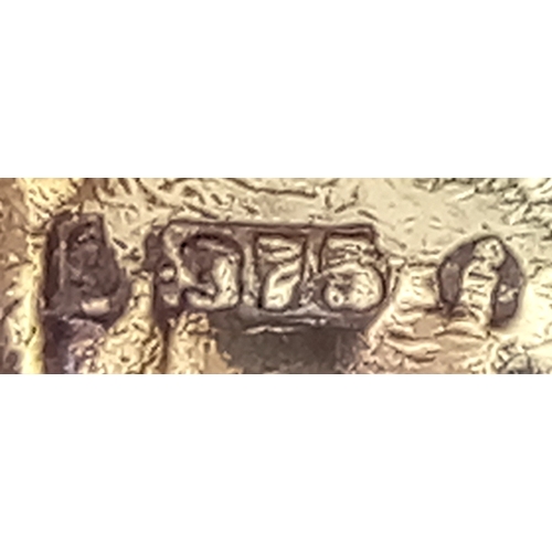 218 - A 9k yellow gold bells charm. 4.1g total weight. SH1922I.