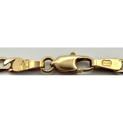 210 - Fabulous Slim 9 CARAT GOLD CURB CHAIN NECKLACE. 6.8 grams. Longer length at 58 cm. Please see pictur... 