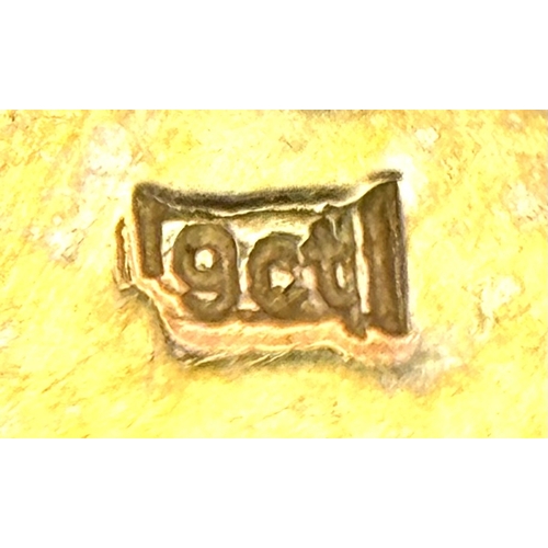 231 - Beautiful 9 CARAT GOLD SAINT CHRISTOPHER CHARM/PENDANT. Having attractive double looped surround. 1.... 