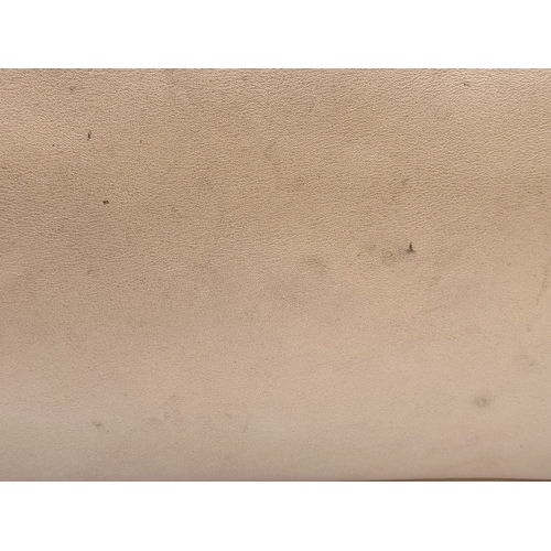 201 - A Prada Beige and Orange Leather Tote Bag. Beige leather exterior with gold-toned hardware, dual rol... 