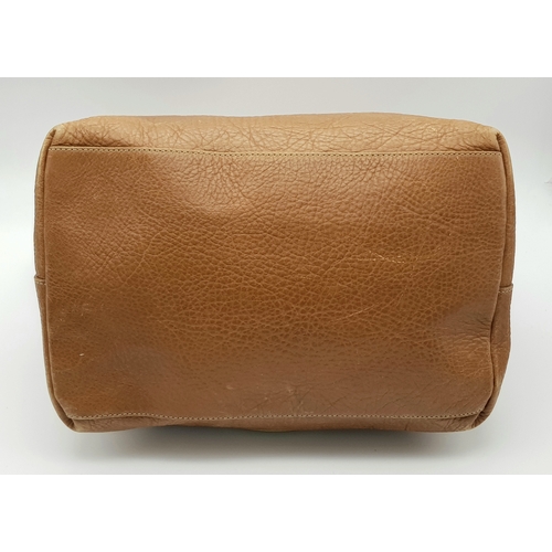 215 - A Mulberry Brown Leather Somerset Hobo Bag. Brown leather exterior with gold-toned hardware, adjusta... 