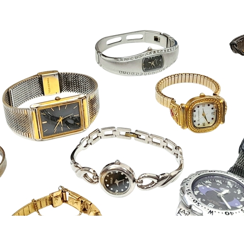 221 - Large selection of WRISTWATCHES to be sold for Spares and Repairs. To include Seiko and Montine.  So... 