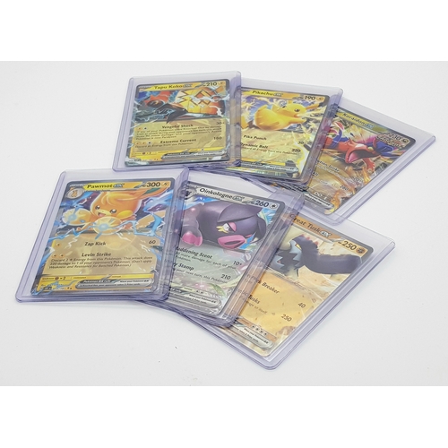 155 - 6 Encapsulated Pokémon Cards - Pikachu, Koraidon, Pawmot,  Oinkologne, Great Tusk and Tapu Koko. All... 