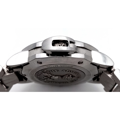 33 - A Corum Admirals Cup Automatic Gents Watch. Stainless steel bracelet and case - 42mm. Silver tone di... 