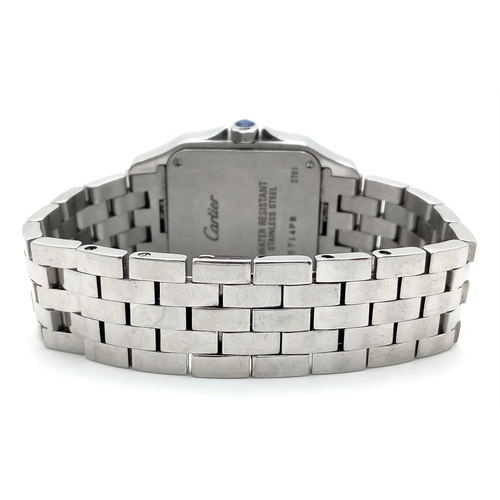 5 - A Classic Cartier Vintage Ladies Santos Demoiselle Watch. Stainless steel bracelet and case - 28mm. ... 