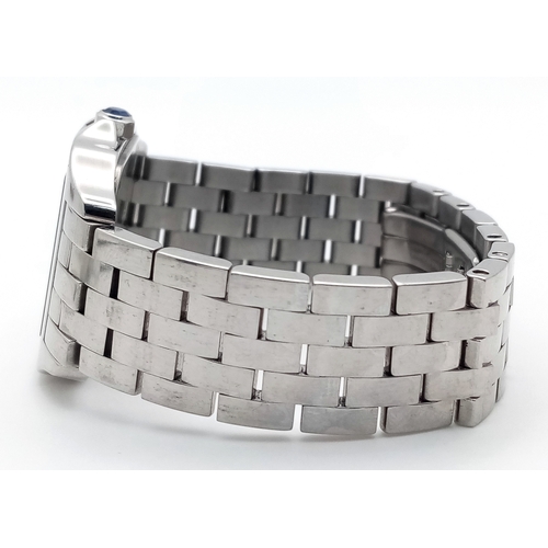 5 - A Classic Cartier Vintage Ladies Santos Demoiselle Watch. Stainless steel bracelet and case - 28mm. ... 