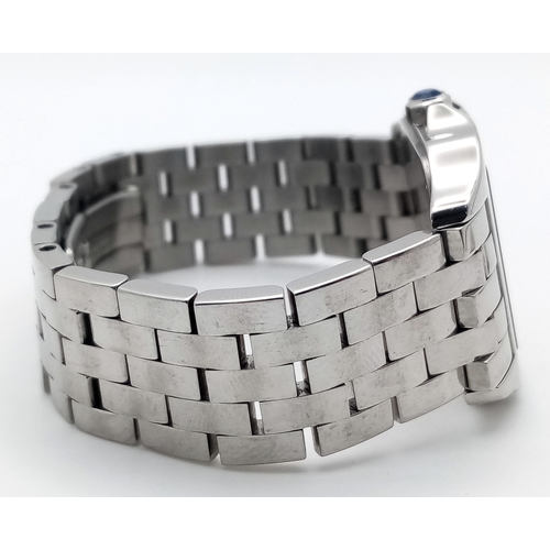 5 - A Classic Cartier Vintage Ladies Santos Demoiselle Watch. Stainless steel bracelet and case - 28mm. ... 
