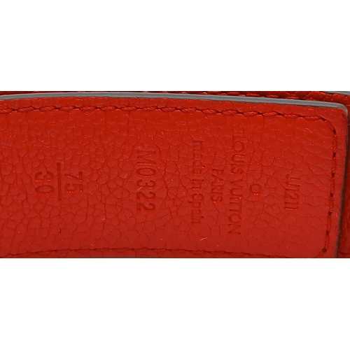 167 - A Louis Vuitton Monogram Belt. Coated canvas and leather with gold-toned hardware. 91cm length. Come... 