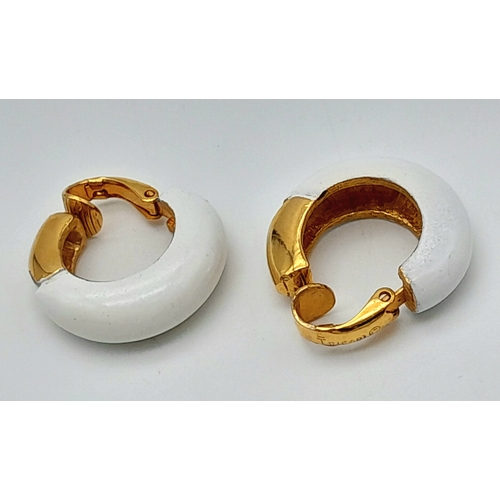 38 - A Fancy Pair of Vintage 'Trifari' Earrings.
