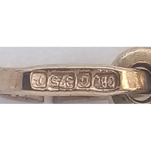 168 - Delightful 9 CARAT YELLOW GOLD PUSSYCAT PENDANT. Fully hallmarked. 1.62 grams. 3 cm drop. Please see... 