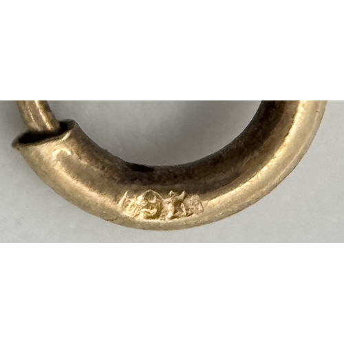 49 - Traditional 9 CARAT GOLD FINE ROPE  CHAIN NECKLACE. 3 grams. 40 cm.