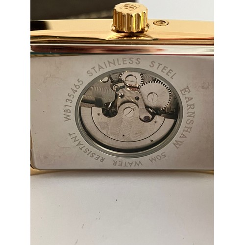 154 - An Impressive THOMAS EARNSHAW AUTOMATIC CHRONOGRAPH WATCH. Large Tank Style. Moonphase Multi Dial wi... 