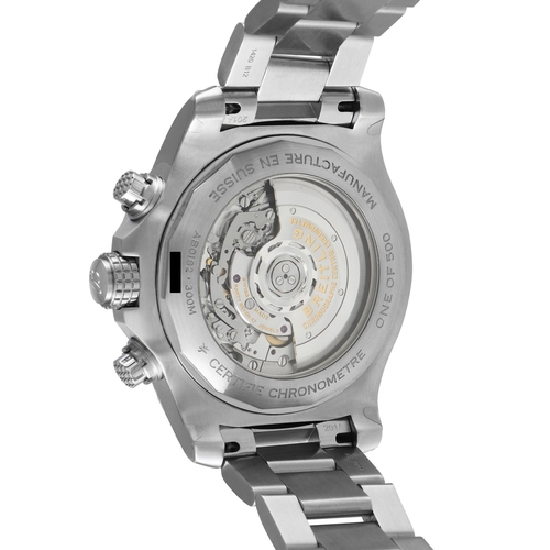 984 - A Breitling Avenger B01 Chronograph Watch. Limited edition grey-dialed ref.AB0182, with only 500 exa... 