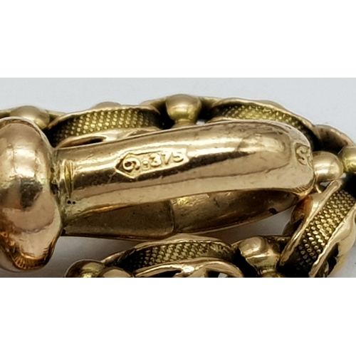 8 - A 9K Yellow Gold Long Albert Chain. 165cm length, 40.83g weight.
