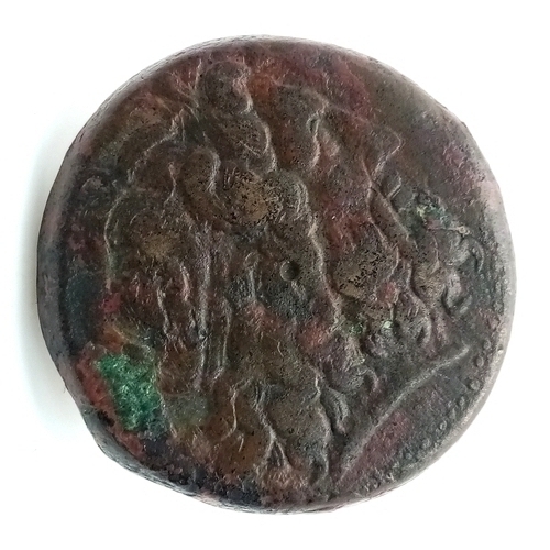 162 - A Bronze Ptolemy II Philadelphos Egyptian Coin. 285-246BC. 
39mm. 40.3g.