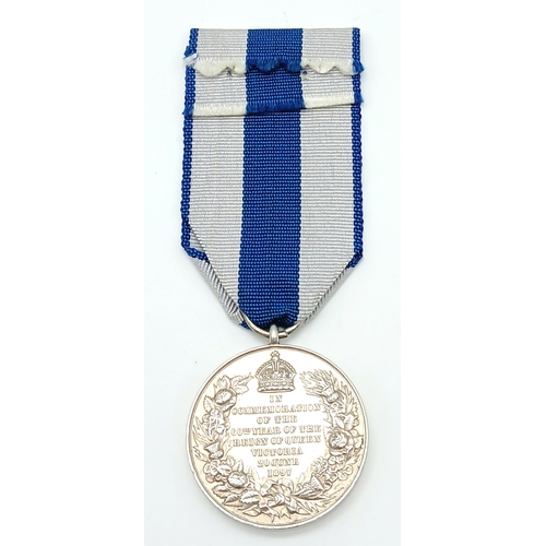 45 - A Queen Victoria's (Diamond) Jubilee Medal 1897, in silver. Un-named as issued. In Very Fine (VF) co... 
