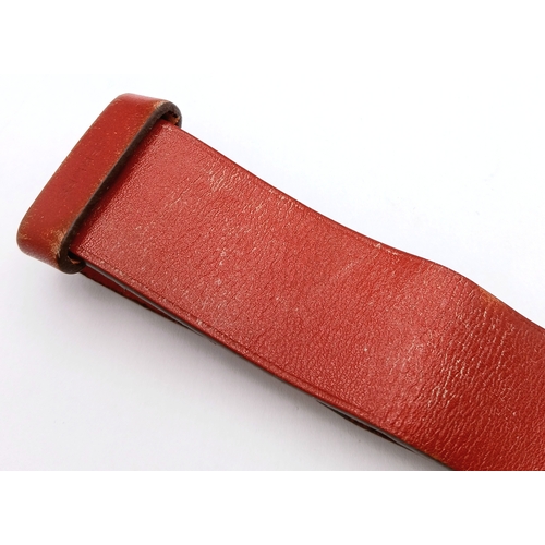 1617 - A GENUINE HERMES BARENIA RED LEATHER WATCH STRAP TO FIT MODEL BARENIA BA1.510 RRP £250. REF: SP 9001