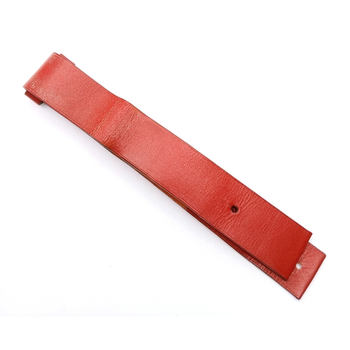 1617 - A GENUINE HERMES BARENIA RED LEATHER WATCH STRAP TO FIT MODEL BARENIA BA1.510 RRP £250. REF: SP 9001