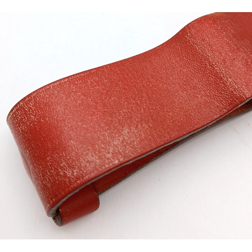 1617 - A GENUINE HERMES BARENIA RED LEATHER WATCH STRAP TO FIT MODEL BARENIA BA1.510 RRP £250. REF: SP 9001