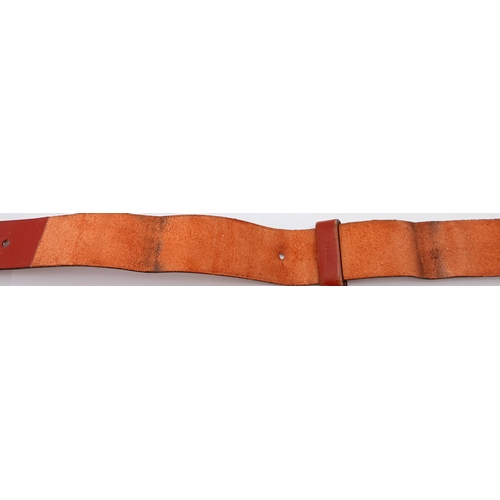 1617 - A GENUINE HERMES BARENIA RED LEATHER WATCH STRAP TO FIT MODEL BARENIA BA1.510 RRP £250. REF: SP 9001