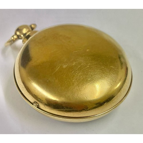 44 - An antique rare silver gilded fusee pair case pocket watch , Harvey family sailed to Brisbane c1883.... 