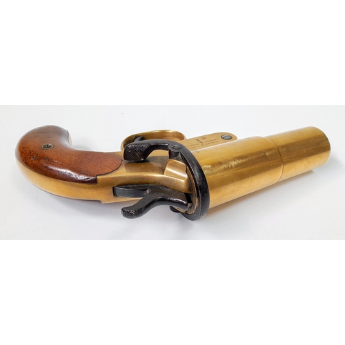 252 - A deactivated Webley Scott single shot flare pistol, barrel length 4.23 inch, 26mm calibre, UK/EU sa... 