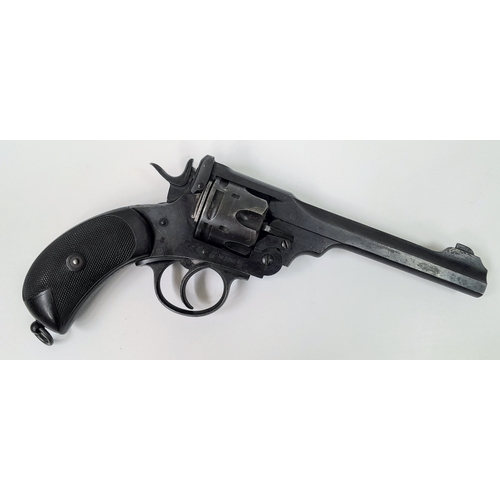 266 - A deactivated Webley Mk IV Revolver, 6 inch barrel length, 0.455  calibre. UK/EU Sales Only - Not Ho... 