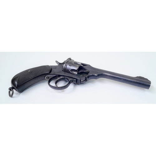 266 - A deactivated Webley Mk IV Revolver, 6 inch barrel length, 0.455  calibre. UK/EU Sales Only - Not Ho... 