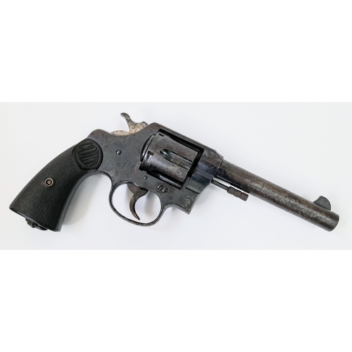 301 - A WWI deactivated new service Colt revolver, 5 inch barrel length, 0.455 calibre, UK/EU Sales Only -... 