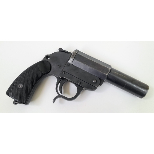 315 - A deactivated Walther single shot flare pistol, 6 inch barrel, 25mm calibre. UK/EU Sales Only - Not ... 