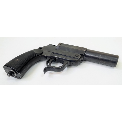 315 - A deactivated Walther single shot flare pistol, 6 inch barrel, 25mm calibre. UK/EU Sales Only - Not ... 
